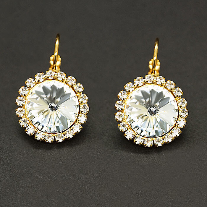 DiamondSky „Clarice“ su Swarovski kristalais moteriški auskarai, balta kaina ir informacija | Auskarai | pigu.lt