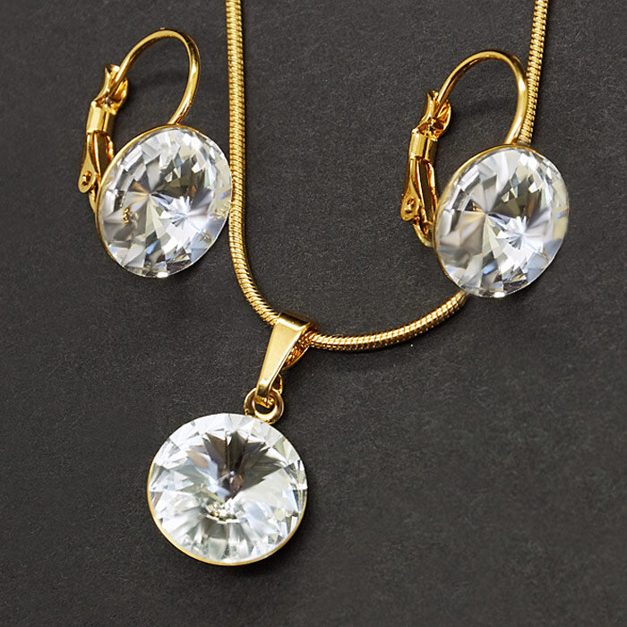 Papuošalų rinkinys moterims DiamondSky „Clarice II“ su Swarovski kristalais