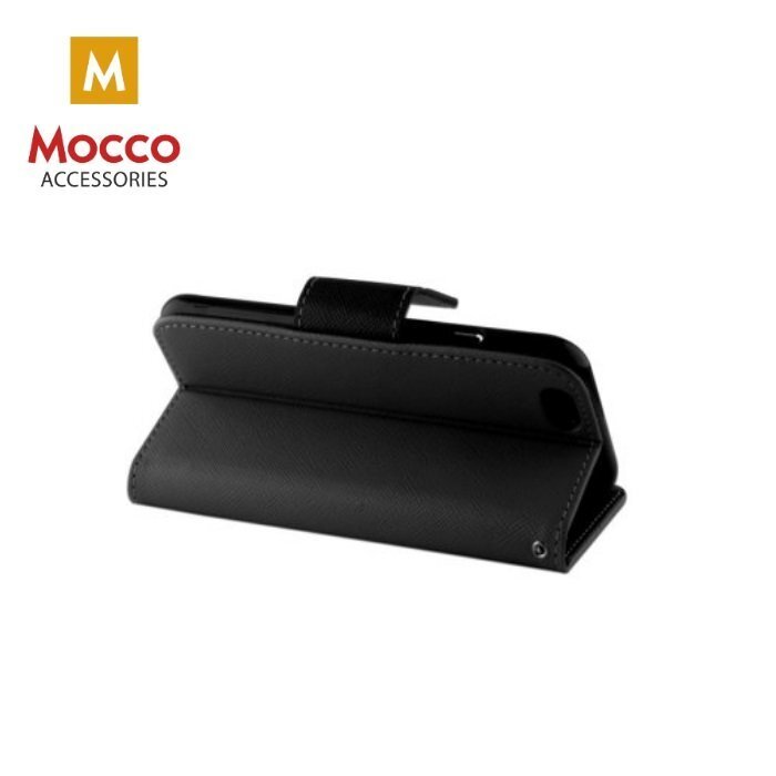 Mocco Fancy Book Case For Samsung A730 Galaxy A8 Plus (2018) Black kaina ir informacija | Telefono dėklai | pigu.lt