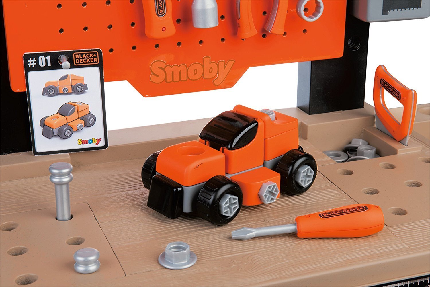 Įrankių stalas Smoby Black & Decker, 92 d. kaina ir informacija | Žaislai berniukams | pigu.lt