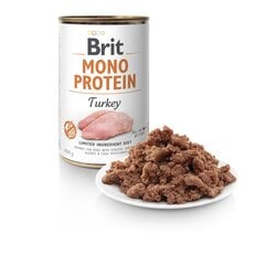 BRIT CARE konservai Mono protein su kalakutiena, 400 g kaina ir informacija | Konservai šunims | pigu.lt