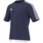 Sportiniai marškinėliai berniukams Adidas, mėlyni S16150 kaina ir informacija | Futbolo apranga ir kitos prekės | pigu.lt