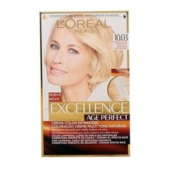 Антивозрастная постоянная краска Excellence Age Perfect L'Oreal Expert Professionnel Светлый золотистый цена и информация | Краска для волос | pigu.lt