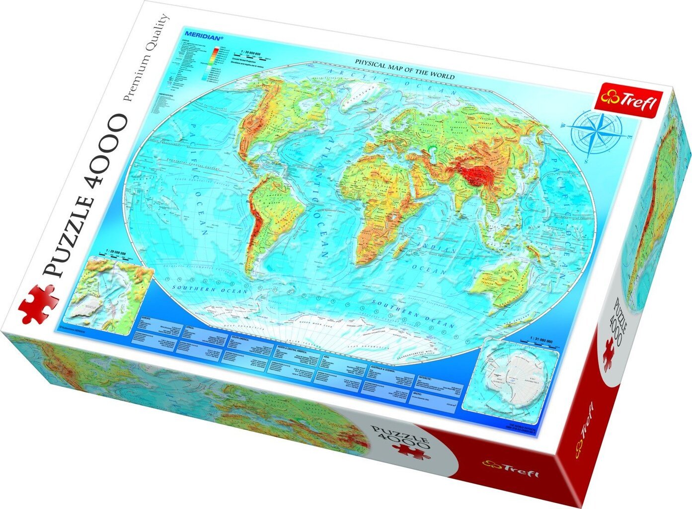Dėlionė "Pasaulio Žemėlapis" Trefl, 4000 d. цена и информация | Dėlionės (puzzle) | pigu.lt