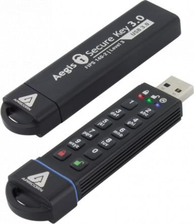 Apricorn Aegis Secure Key 16GB цена и информация | USB laikmenos | pigu.lt