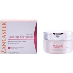 Naktinis veido kremas Lancaster Total Age Correction 50 ml kaina ir informacija | Veido kremai | pigu.lt