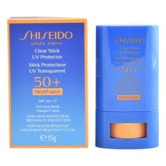 Kremas nuo saulės sun clear stick shiseido spf 50, 15 g kaina ir informacija | Kremai nuo saulės | pigu.lt