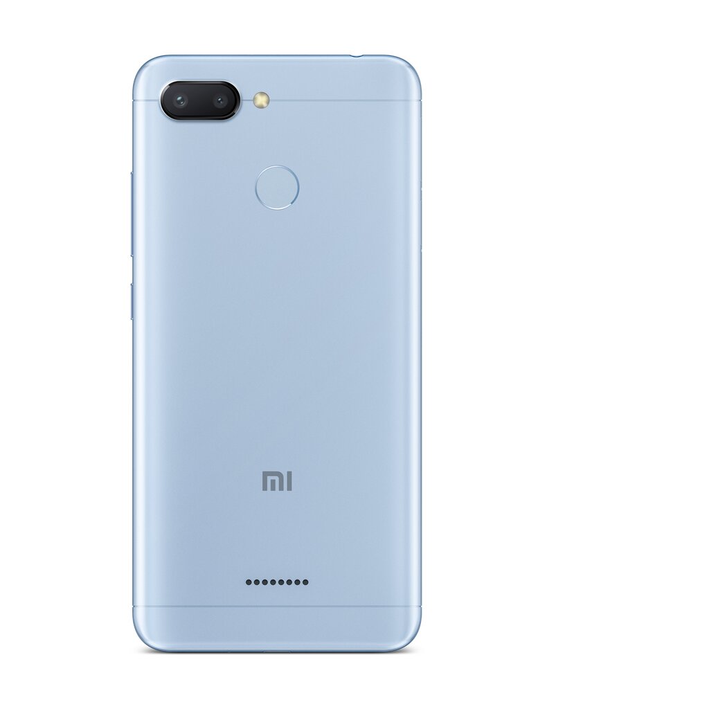 Xiaomi Redmi 6, 64GB, Dual SIM, Mėlyna kaina ir informacija | Mobilieji telefonai | pigu.lt