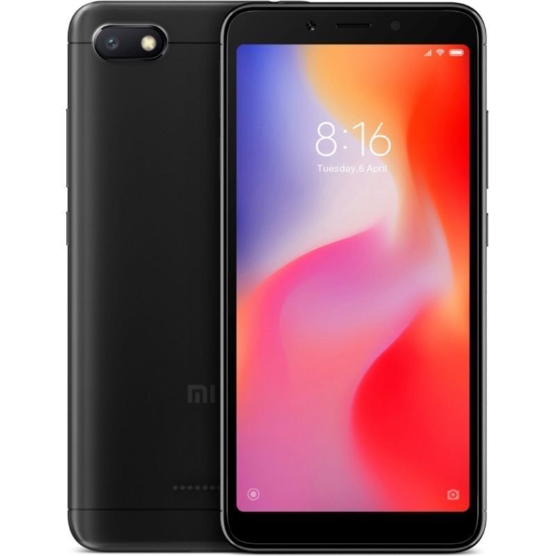 Xiaomi Redmi 6, 64GB, Dual SIM, Juoda цена и информация | Mobilieji telefonai | pigu.lt