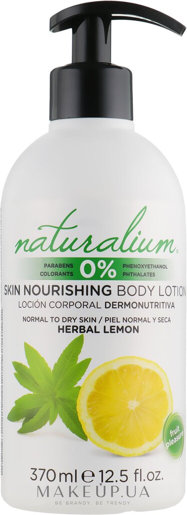 Kūno losjonas Herbal Lemon Naturalium, 370 ml цена и информация | Kūno kremai, losjonai | pigu.lt