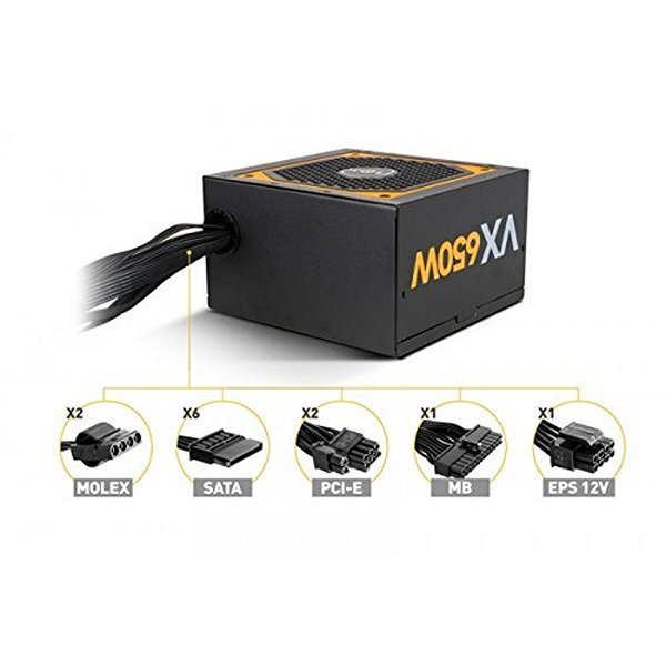 Nox NXURVX65BZ 650W цена и информация | Atsarginiai maitinimo šaltiniai (power bank) | pigu.lt