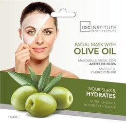 Увлажняющая и питательная маска для лица с оливками IDC Institute Oliva 22 г цена и информация | Маски для лица, патчи для глаз | pigu.lt