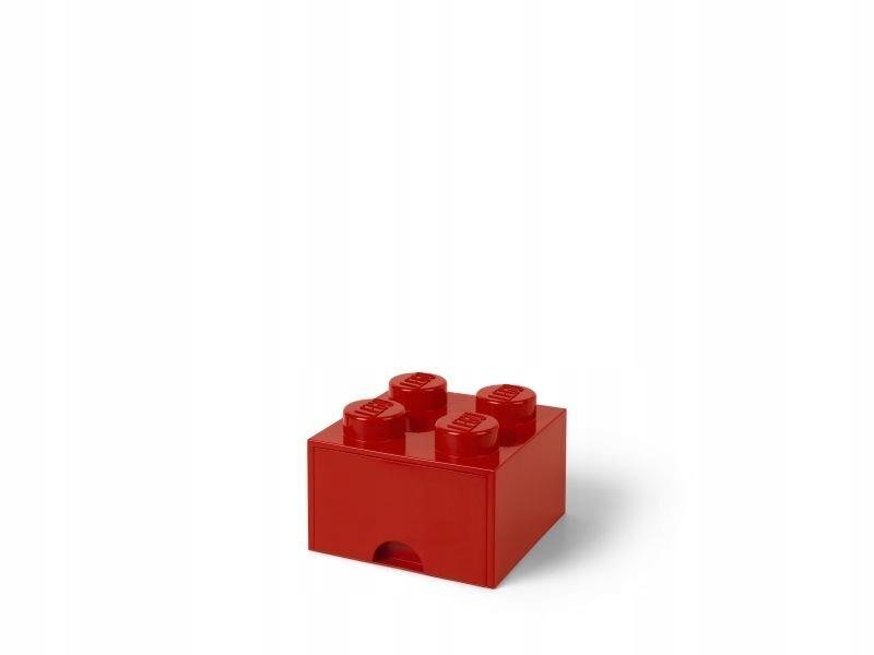LEGO laikymo blokas, 4 raudonos spalvos kaina ir informacija | Daiktadėžės | pigu.lt
