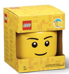Ящик для игрушек LEGO, желтый. цена и информация | Тумба с ящиками Versa | pigu.lt