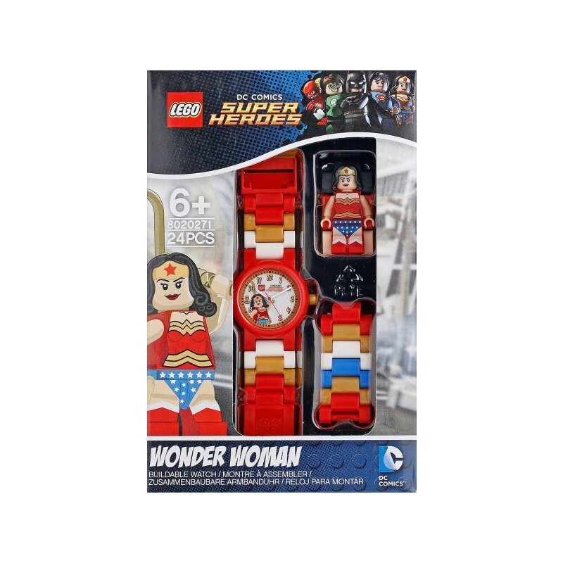 LEGO® rankinis laikrodis Clictime DC Superheroes Wonder Women kaina ir informacija | Aksesuarai vaikams | pigu.lt