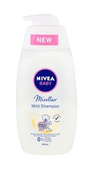 Мицеллярный шампунь для детей Nivea Baby Micellar 500 мл цена и информация | Косметика для мам и детей | pigu.lt