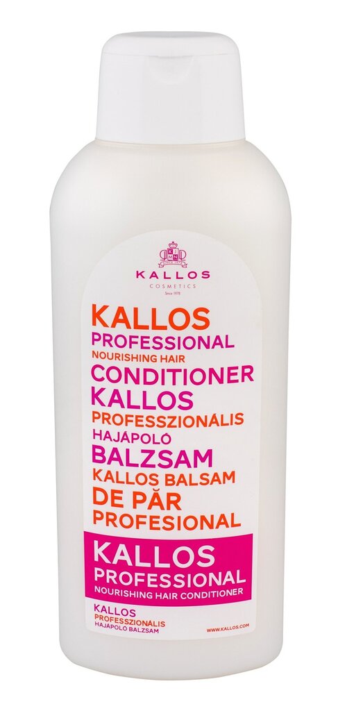 Maitinamasis kondicionierius sausiems ir pažeistiems plaukams Kallos Cosmetics Professional Nourishing, 1000 ml kaina ir informacija | Balzamai, kondicionieriai | pigu.lt