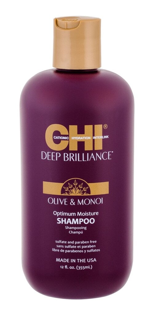 Drėkinantis plaukų šampūnas Farouk Systems CHI Deep Brilliance Optimum Moisture, 355 ml цена и информация | Šampūnai | pigu.lt