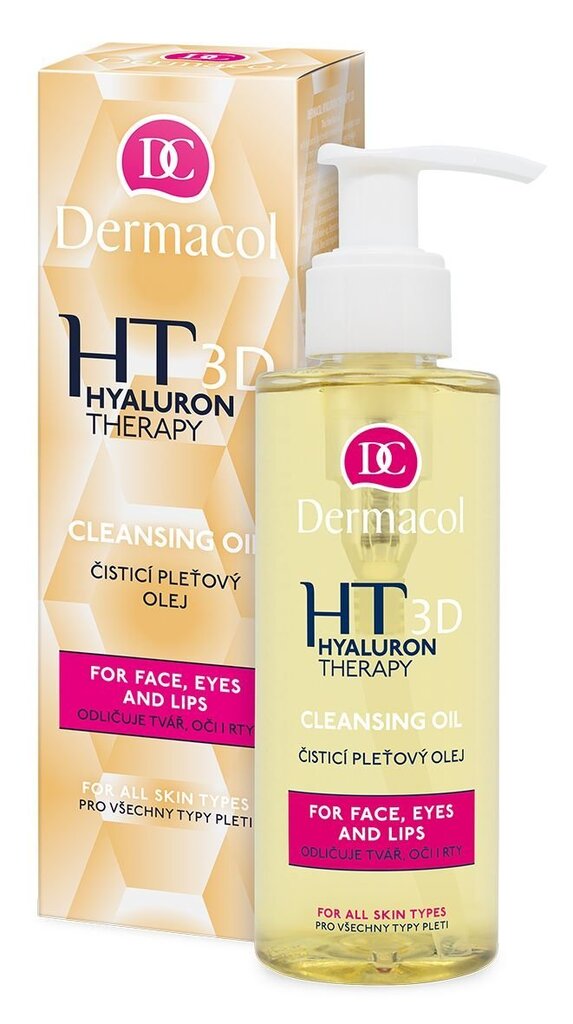 Veido valymo aliejus Dermacol Hyaluron therapy 3D 150 ml цена и информация | Veido prausikliai, valikliai | pigu.lt