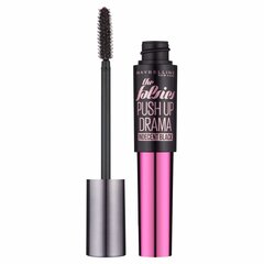 Blakstienų tušas Maybelline The Falsies Push Up Drama 9.5 ml, Indecent Black цена и информация | Тушь, средства для роста ресниц, тени для век, карандаши для глаз | pigu.lt