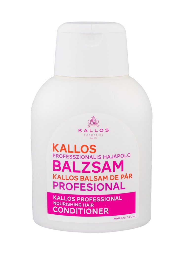 Maitinamasis kondicionierius sausiems ir pažeistiems plaukams Kallos Cosmetics Professional Nourishing 500 ml kaina ir informacija | Balzamai, kondicionieriai | pigu.lt