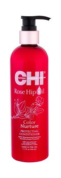 Кондиционер для волос с кератином и розовым маслом CHI Rose Hip Oil Color Nurture Protecting, 340 мл цена и информация | Бальзамы, кондиционеры | pigu.lt