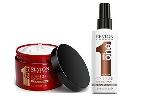 Plaukų priežiūros priemonių rinkinys Revlon Professional Coconut: plaukų kaukė 300 ml + purškiklis plaukams 150 ml kaina ir informacija | Priemonės plaukų stiprinimui | pigu.lt