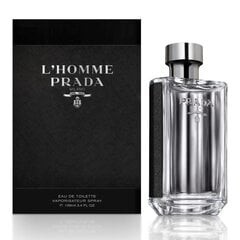 Туалетная вода Prada L'Homme EDT для мужчин 100 мл цена и информация | Мужские духи | pigu.lt