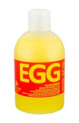 Maitinamasis šampūnas sausiems ir normaliems plaukams Kallos Cosmetics Egg 1000 ml kaina ir informacija | Šampūnai | pigu.lt