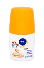 Rutulinis apsauginis losjonas nuo saulės vaikams Nivea Sun Kids SPF 50 50 ml цена и информация | Кремы от загара | pigu.lt