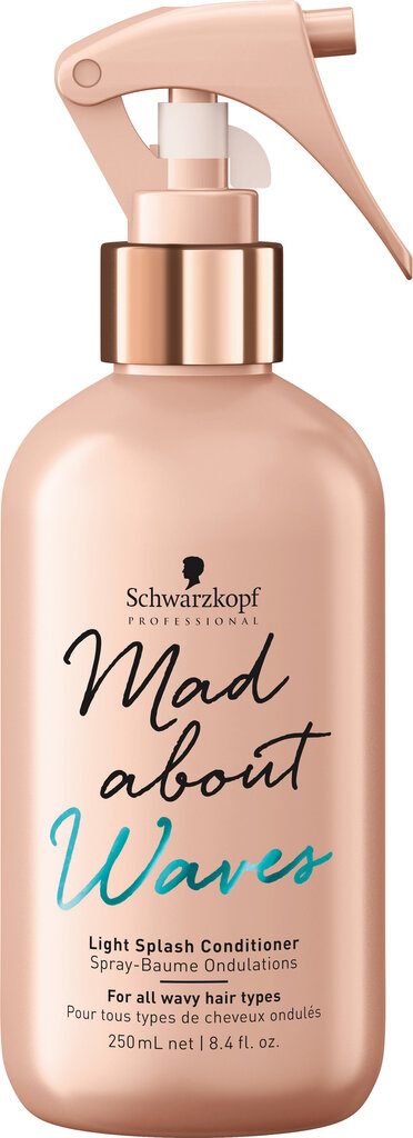 Purškiamas kondicionierius banguotiems plaukams Schwarzkopf Professional Mad About Waves 250 ml kaina ir informacija | Balzamai, kondicionieriai | pigu.lt