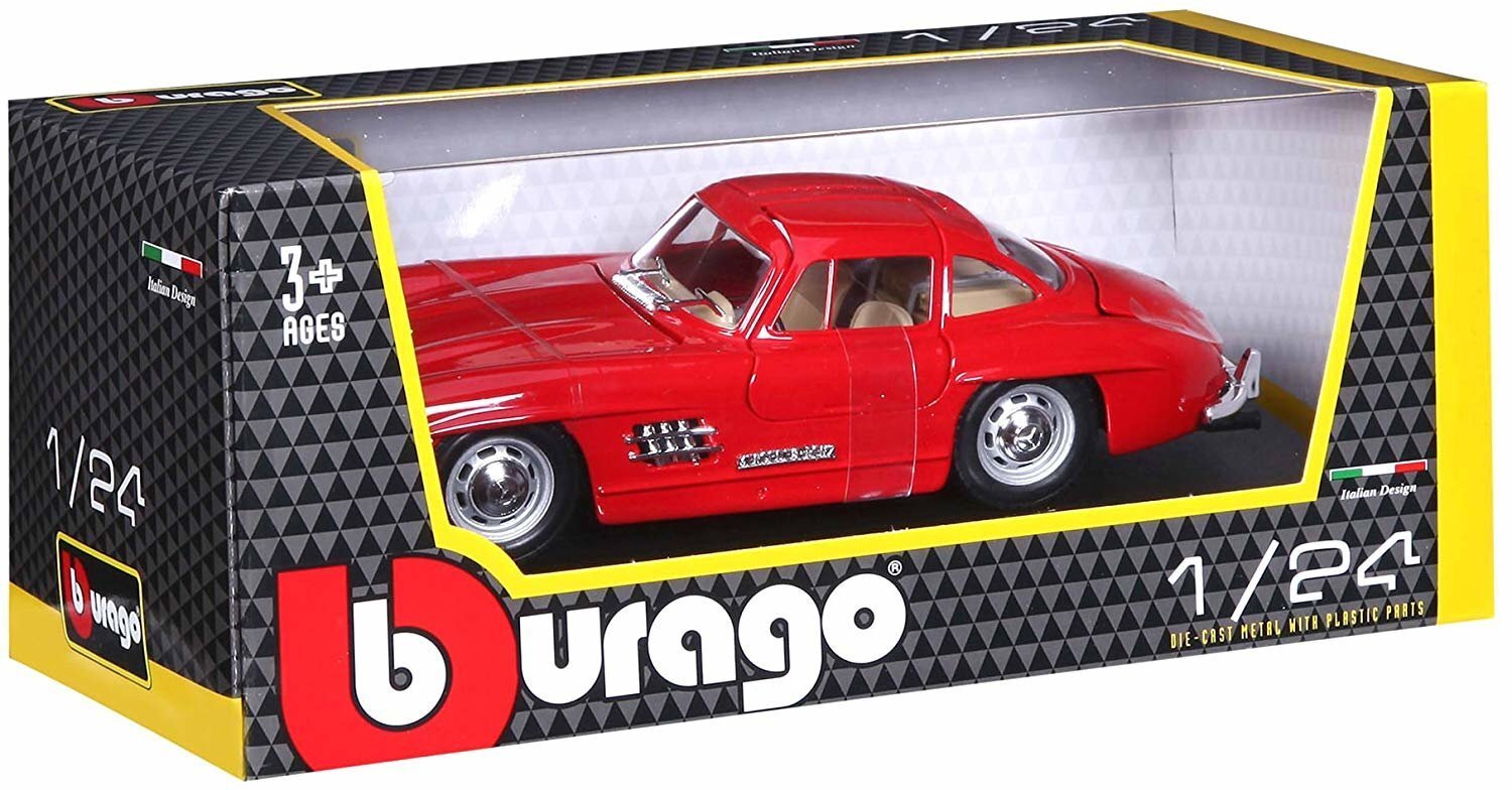 Automodelis Bburago Mercedes Benz 300SL, 1:24 kaina ir informacija | Žaislai berniukams | pigu.lt