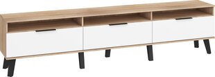 ТВ столик Sven 3D, коричневый / белый цена и информация | Тумбы под телевизор | pigu.lt