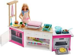 Кукла Barbie с кухонным гарнитуром и с массой для формирования цена и информация | Игрушки для девочек | pigu.lt