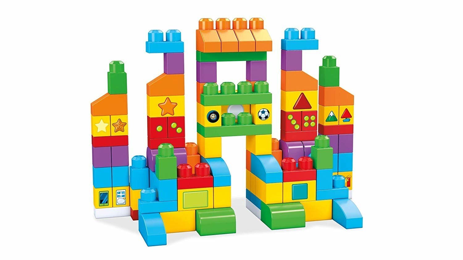 Kaladėlės Mega Bloks® Mokymosi krepšelis, 150 d. цена и информация | Žaislai kūdikiams | pigu.lt