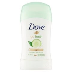 Карандаш Дезодорант Dove Go Fresh, 40 мл цена и информация | Дезодоранты | pigu.lt