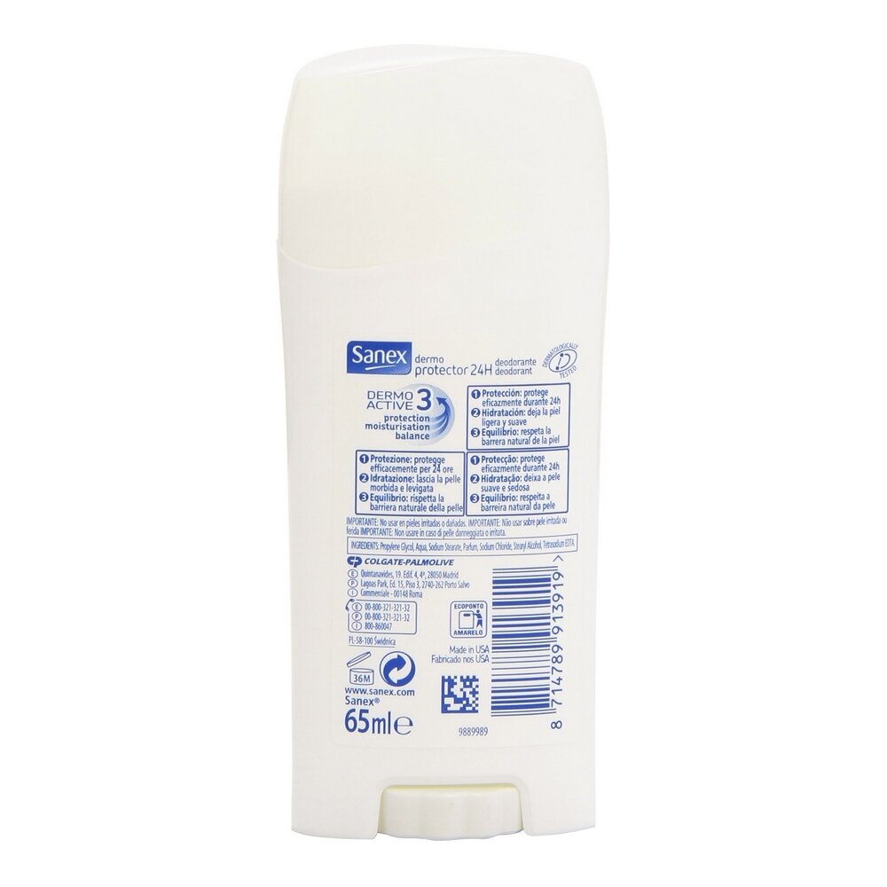 Dezodorantas tepamas dermo protect sanex, 65 ml kaina ir informacija | Dezodorantai | pigu.lt