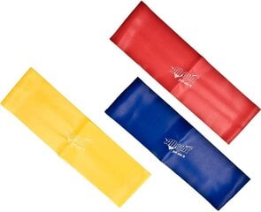 Резины сопротивления Allright Mini Band, 3 шт, разные цвета цена и информация | Фитнес-резинки, гимнастические кольца | pigu.lt