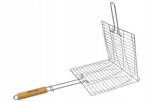 Sodo grilio grotelės žuviai trigubos 28x28 cm kaina ir informacija | Grilio, šašlykinių priedai ir aksesuarai | pigu.lt