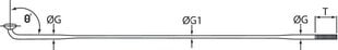 Stipinai Cnspoke DB454, 256mm kaina ir informacija | Kitos dviračių dalys | pigu.lt