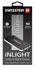 Swissten iNLIGHT, 10000 mAh, Juoda kaina ir informacija | Atsarginiai maitinimo šaltiniai (power bank) | pigu.lt