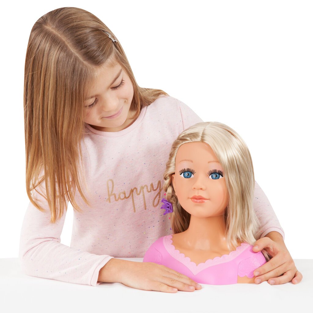 Lėlės galva Anna-Liisa su aksesuarais, 90088AG kaina ir informacija | Žaislai mergaitėms | pigu.lt