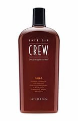 Šampūnas, kondicionierius ir dušo gelis American Crew Official Supplier To Men 3-In-1 1000 ml kaina ir informacija | American Crew Kvepalai, kosmetika | pigu.lt