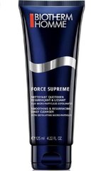 Очищающее средство для лица Biotherm Homme Force Supreme 125 ml цена и информация | Средства для очищения лица | pigu.lt