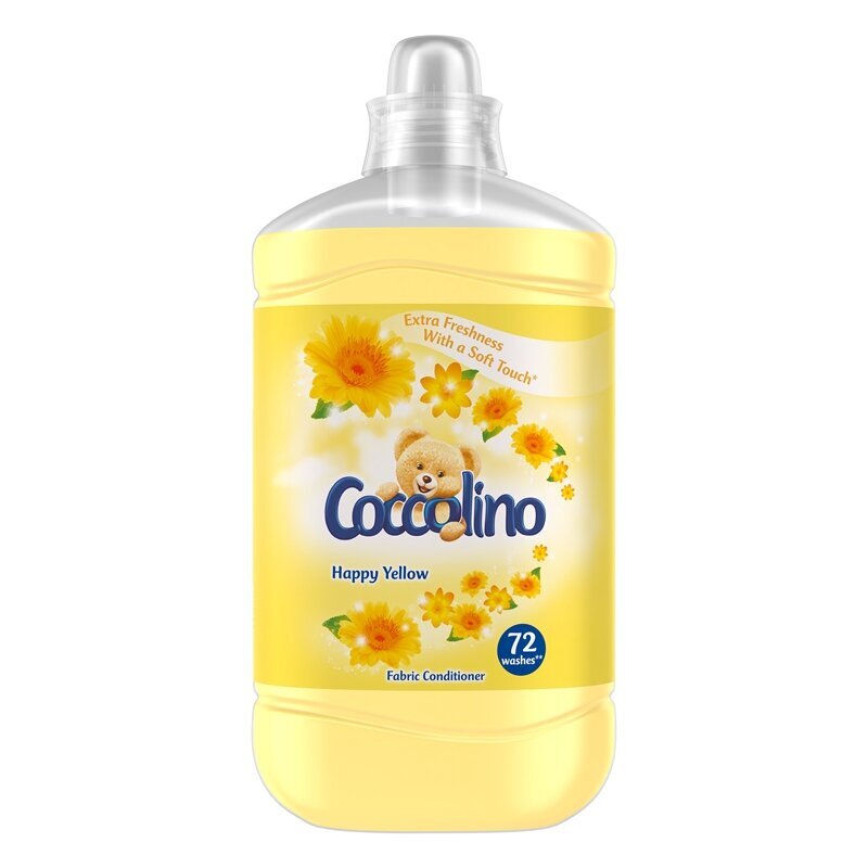 Coccolino audinių minkštiklis Happy Yellow, 1800 ml kaina ir informacija | Skalbimo priemonės | pigu.lt