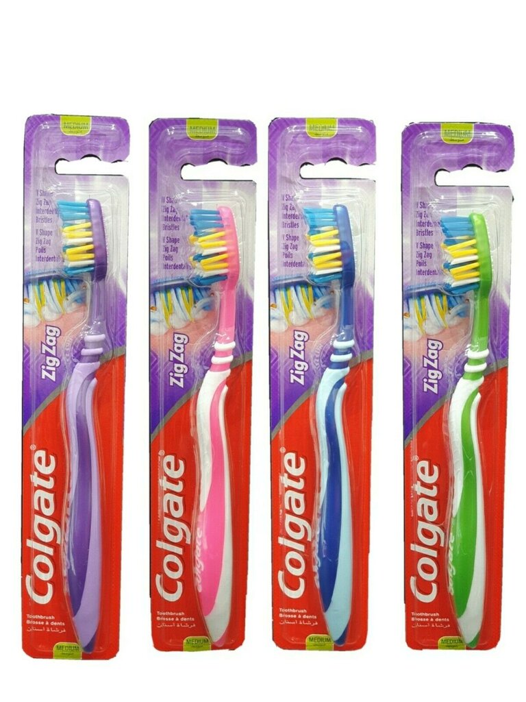 Dantų šepetėlis Colgate Zig Zag Medium, 1 vnt. kaina ir informacija | Dantų šepetėliai, pastos | pigu.lt