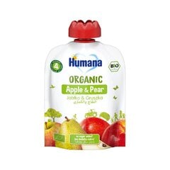 Пюре Humana Bio яблочно-грушевое 90г x 10 цена и информация | Пюре | pigu.lt