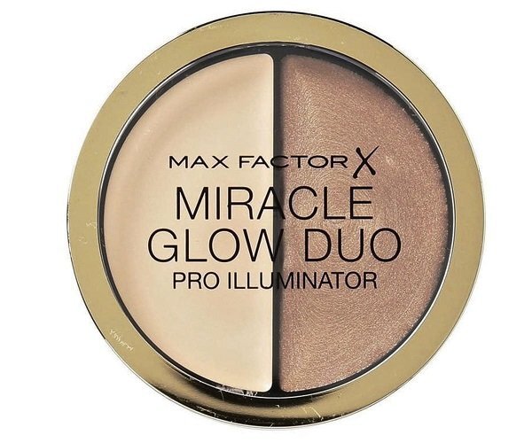 Spindesio suteikianti priemonė Max Factor Miracle Glow Duo Pro, 20 Medium, 11 g цена и информация | Bronzantai, skaistalai | pigu.lt