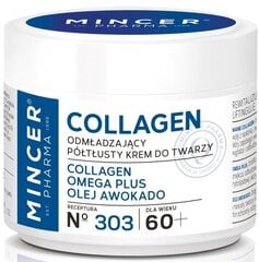 Jauninamasis veido kremas nuo raukšlių Mincer Pharma Collagen 60+ 303 50 ml цена и информация | Кремы для лица | pigu.lt