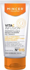 Odą šviesinanti veido kaukė Mincer Pharma Vita C Infusion No.615 75 ml kaina ir informacija | Veido kaukės, paakių kaukės | pigu.lt